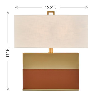 Oliver One Light Table Lamp (11-CD33-HBBR)