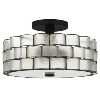 Rory Three Light Semi-Flush Mount (RORY1716MBK)
