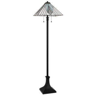 Duvane Two Light Floor Lamp (TFDV9363MBK)