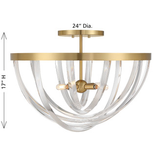 Jennings Four Light Semi-Flush Mount (6-1777-4-322)
