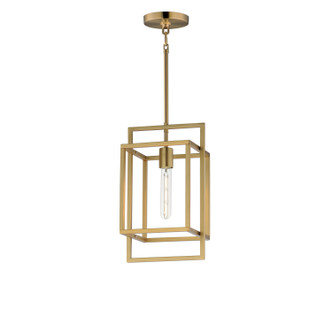 Maxim - 10411NAB - One Light Pendant - Gridline - Natural Aged Brass