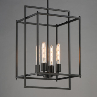 Gridline Four Light Pendant (10412BK)
