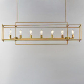 Gridline Seven Light Linear Pendant (10417NAB)