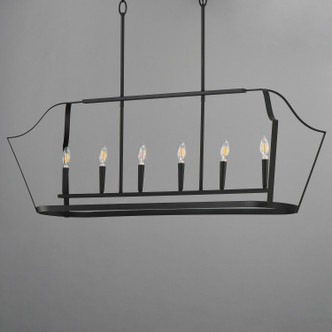 Arden Six Light Linear Pendant (10427BK)