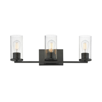Maxim - 10463CDBK - Three Light Bath Vanity - Livingston - Black