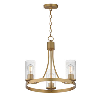 Maxim - 10467CDNAB - Three Light Chandelier - Livingston - Natural Aged Brass