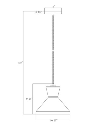 Sinch One Light Pendant (11452SWNAB)