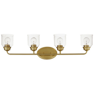 Maxim - 12264CDNAB - Four Light Bath Vanity - Acadia - Natural Aged Brass
