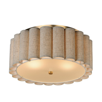 Maxim - 12849OFNAB - Two Light Flush Mount - Penelope - Natural Aged Brass