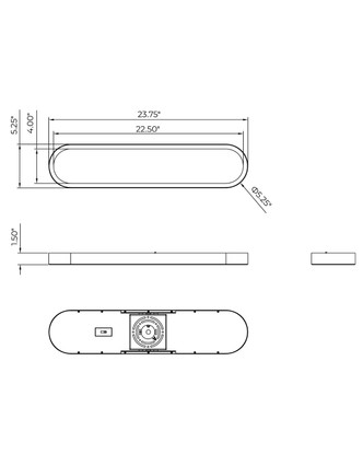 Plinth LED Wall Sconce (18232WADBZ)