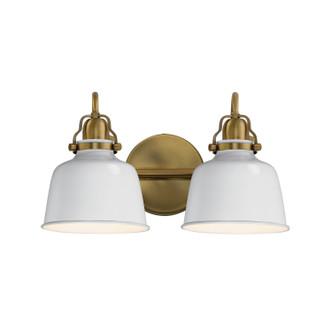 Maxim - 21422GWNAB - Two Light Wall Sconce - Hollis - Natural Aged Brass