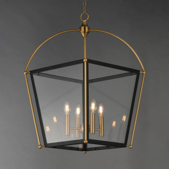 McCadden Four Light Pendant (22524BKNAB)
