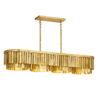 Maxim - 28768GL - Four Light Linear Chandelier - Regalia - Gold Leaf