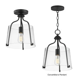 Bellmore One Light Pendant/Semi Flush (5681CLBK)