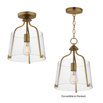 Bellmore One Light Semi-Flush Mount (5681CLNAB)