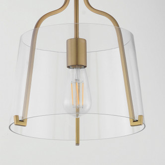 Bellmore One Light Semi-Flush Mount (5681CLNAB)