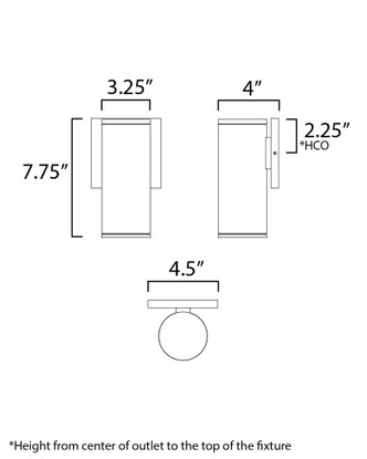 Caldera LED Outdoor Wall Sconce (86221ABZ)
