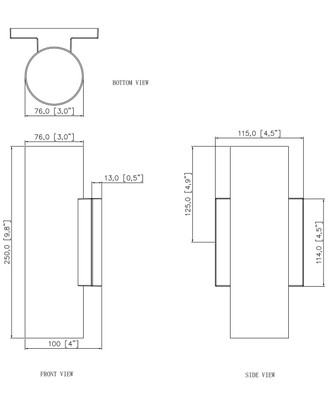 Colombo LED Outdoor Wall Sconce (86412ABZ)