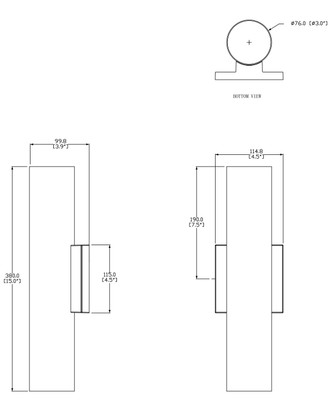 Colombo LED Outdoor Wall Sconce (86413ABZ)