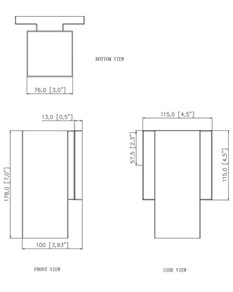 Colombo LED Outdoor Wall Sconce (86416BK)