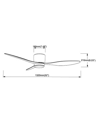 Aeris 52" Ceiling Fan (88314WTMW)