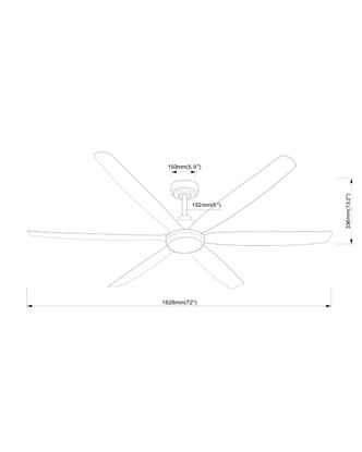 Albatross 72" Ceiling Fan (88367WTBK)