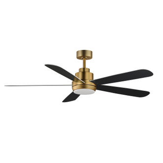 Maxim - 88828WTNAB - 60 Ceiling Fan - Petals - White/Natural Aged Brass