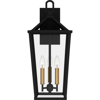 Hull Three Light Outdoor Wall Mount (HUL8409MBK)