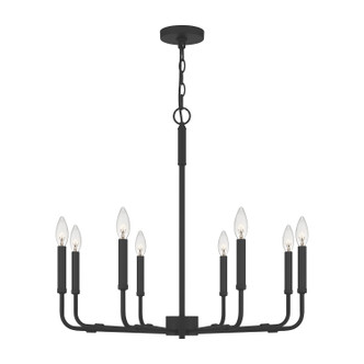 Quoizel - ABR5028MBK - Eight Light Chandelier - Abner - Matte Black