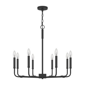 Abner Eight Light Chandelier (ABR5028MBK)
