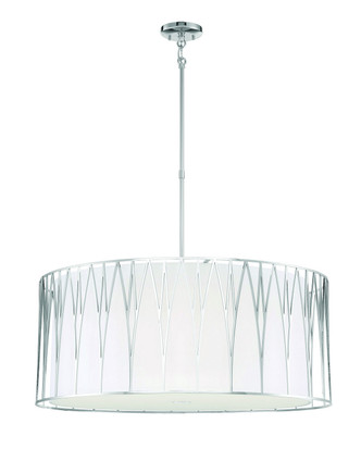manufacturer_finish:Polished Nickel|manufacturer_glass:White Fabric|light_source:LED|light_output:6901.00lm|color_temperature:3000K|cri:91|voltage:Unspecified