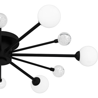 manufacturer_finish:Matte Black|manufacturer_glass:Shade 1: Opal Etched Glass - Shade 2: Crystal With Bubble|light_source:Xenon|light_output:Unspecified|color_temperature:Unspecified|cri:Unspecified