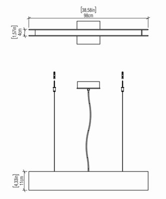 Clean LED Pendant (1312LED.45)