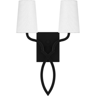 Quoizel Wood Two Light Wall Sconce (QW16130MBK)