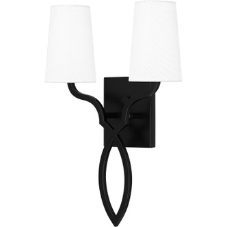 Quoizel Wood Two Light Wall Sconce (QW16130MBK)