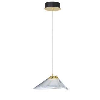George Kovacs - P5401-718-L - LED Mini Pendant - Sneer - Coal And Sun Gold
