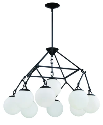 Orion Nine Light Chandelier (50729-FB)