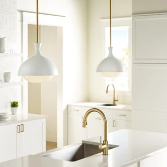 Lucerne One Light Pendant (AEP1011BBSMWT)