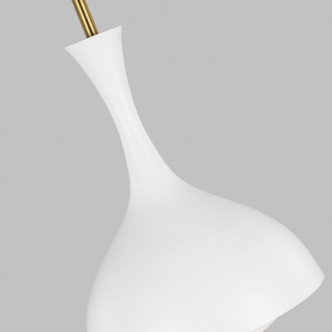 Lucerne One Light Pendant (AEP1011BBSMWT)