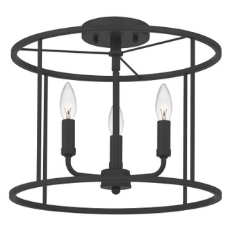 Abner Three Light Semi Flush Mount (ABR1714MBK)