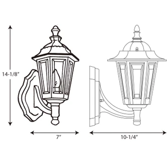 Cast Lantern One Light Wall Lantern (P5826-31)