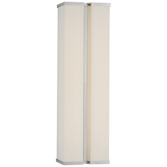 Visual Comfort Signature - PCD 2250PN/L - LED Wall Sconce - Vernet - Polished Nickel and Linen