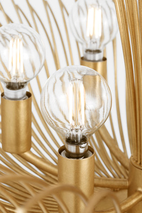 Dorelle Six Light Chandelier (LXC1196GD)