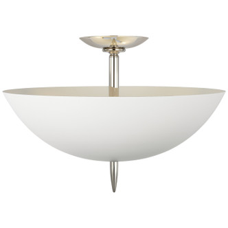 Visual Comfort Signature - ARN 4240PN-PW - LED Semi-Flush Mount - Orsini - Polished Nickel