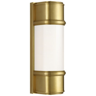 Visual Comfort Signature - TOB 2520HAB-WG - LED Bath Sconce - Rally - Hand-Rubbed Antique Brass