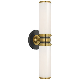 Visual Comfort Signature - TOB 2531BZ/HAB-WG - LED Bath Sconce - Rally - Bronze and Hand-Rubbed Antique Brass