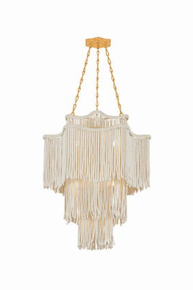 Corbett Lighting - 100-27-VGL - Seven Light Chandelier - Mathilde - Vintage Gold Leaf