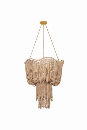 Corbett Lighting - 111-31-VGL - Nine Light Chandelier - Jadeite - Vintage Gold Leaf