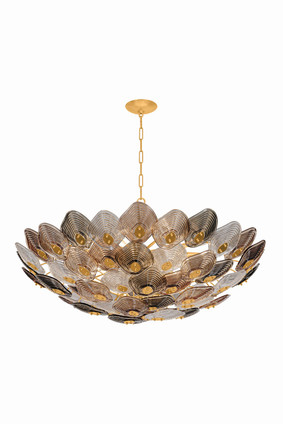 Corbett Lighting - 597-50-VGL - 22 Light Chandelier - Rubellite - Vintage Gold Leaf