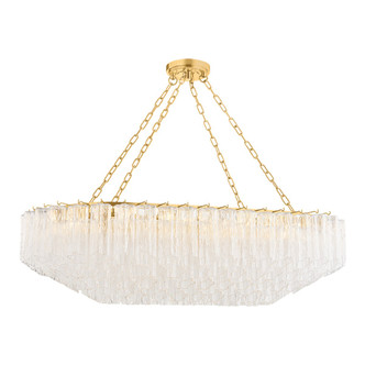 Hudson Valley - 4920A-AGB - 12 Light Linear Pendant - Watertown - Aged Brass
